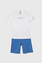 Tommy Hilfiger compleu copii tricotaj albastru KB0KB08829.128.176.PPYH