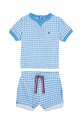 Tommy Hilfiger compleu bebe tricotaj albastru KN0KN01831.PPYH