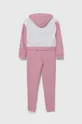 Дитячий бавовняний спортивний костюм Guess рожевий