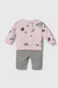 Cпортивний костюм для немовлят adidas рожевий