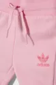розовый Спортивный костюм для младенцев adidas Originals