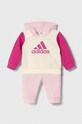 adidas tuta neonato/a sovrastampa rosa IQ4084