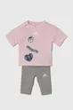 рожевий Комплект для немовлят adidas Для дівчаток