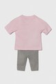 adidas komplet niemowlęcy IS3764 różowy SS24