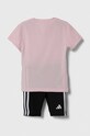 adidas komplet dziecięcy IT0531 różowy SS24