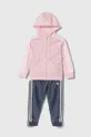 розовый Детский спортивный костюм adidas Для девочек