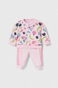 adidas tuta neonato/a maglia rosa IS2683