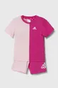 розовый Детский комплект adidas Для девочек