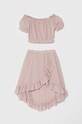Jamiks compleu copii BASIENKA.Kompl.JLG226.G roz SS24