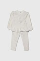 Детский комплект Jamiks аппликация белый MAGDALENKA.Dre.JWG198.G