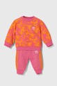 Dětská tepláková souprava adidas Originals pletenina oranžová IT7301