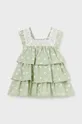zelena Pamučna haljina za bebe Mayoral Za djevojčice