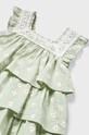 Dziewczynka Mayoral sukienka bawełniana niemowlęca 1922.4H.Baby.PPYH zielony