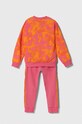 Detská tepláková súprava adidas Originals IT7304 oranžová SS24