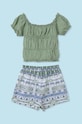 Κοριτσίστικα Παιδικό βαμβακερό σετ Mayoral 6292.8D.Junior.PPYH πράσινο