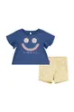 κίτρινο Σετ μωρού Levi's LVG SMILEY FLOUNCE TEE & SHORT Για κορίτσια