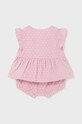Mayoral Newborn komplet bawełniany niemowlęcy 1202.2C.Newborn.PPYH różowy SS24