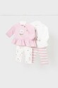 Mayoral Newborn komplet niemowlęcy 2-pack z elastanem różowy 1716.2J.Newborn.PPYH