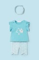 Mayoral Newborn komplet niemowlęcy aplikacja turkusowy 1792.2H.Newborn.PPYH