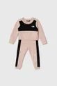 розовый Детский спортивный костюм The North Face TNF TECH CREW SET Для девочек