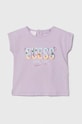 Guess komplet niemowlęcy A4GG09.K6YW0.PPYH fioletowy SS24