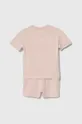 Παιδικό σετ Calvin Klein Jeans ροζ