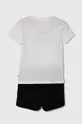 Puma komplet dziecięcy Logo Tee & Shorts Set biały