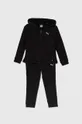 чёрный Детский спортивный костюм Puma Hooded Sweat Suit TR cl G Для девочек