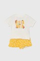 Дитячий бавовняний комплект zippy візерунок жовтий 3105950201