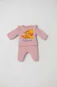 розовый Хлопковый костюм для младенцев zippy x Disney Для девочек