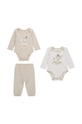 Guess komplet bawełniany niemowlęcy nadruk beżowy H4RW15.J1314.PPYH