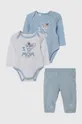 niebieski Guess komplet bawełniany niemowlęcy Dziecięcy