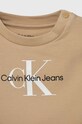 Calvin Klein Jeans komplet bawełniany niemowlęcy beżowy IN0IN00011.PPYH