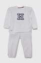 Komplet za bebe Tommy Hilfiger bez uzorka bijela KN0KN01769.PPYH