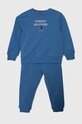 Tommy Hilfiger dres niemowlęcy nadruk niebieski KN0KN01771.PPYH
