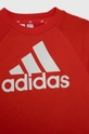 rosso adidas tuta per bambini