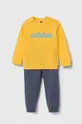 жёлтый Спортивный костюм для младенцев adidas Детский