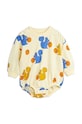 Mini Rodini compleu bebe Squirrels 2424010423 galben SS24