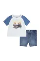 Комплект для младенцев Levi's LVB LEVI BEAR RAGLAN & SHORT S голубой