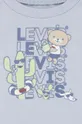 μπλε Σετ μωρού Levi's LVB CRITTER STACKED LOGO TEE S