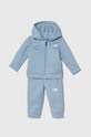 The North Face dres niemowlęcy EASY FZ SET nadruk niebieski NF0A877H