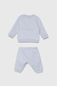 Lacoste dres bawełniany niemowlęcy 4J5287.PPYH niebieski SS24