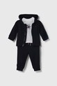 Tommy Hilfiger komplet niemowlęcy nadruk granatowy KN0KN01821.PPYH
