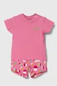 Детский комплект Puma ESS+ SUMMER CAMP Infants Set JS узор розовый 679281