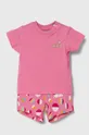 розовый Детский комплект Puma ESS+ SUMMER CAMP Infants Set JS Детский
