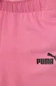 różowy Puma komplet bawełniany niemowlęcy Minicats & Shorts Set