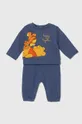 голубой Хлопковый костюм для младенцев zippy x Disney Детский