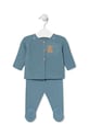 Tous komplet bawełniany niemowlęcy bawełna niebieski Tricot.2001