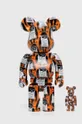 pomarańczowy Medicom Toy figurka dekoracyjna Be@rbrick Monkey Sign Orange 100% & 400% 2-pack Unisex