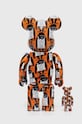 Accesorii Medicom Toy figurină decorativă Be@rbrick Monkey Sign Orange 100% & 400% 2-pack MONKEY.SIGN.ORANGE portocaliu